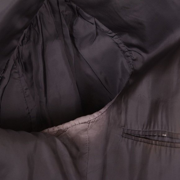 Gray Men's Suit with Green Polka Dot Tie - Picture 10 of 10